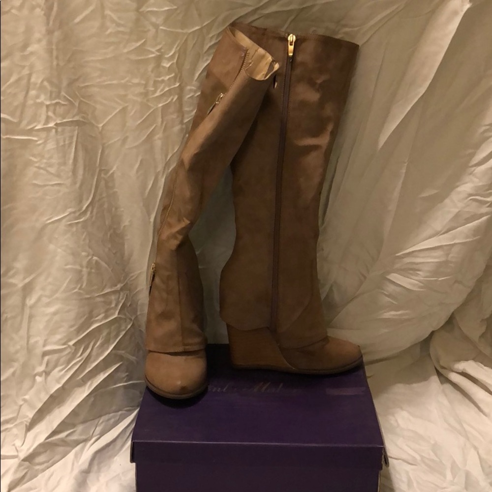 Only Maker wedged boots